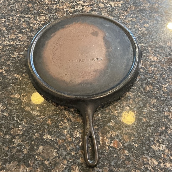 Vintage Wagner Ware Fat Free skillet - Picture 3 of 7
